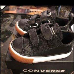 Baby converse sneakers size 4 walker in black